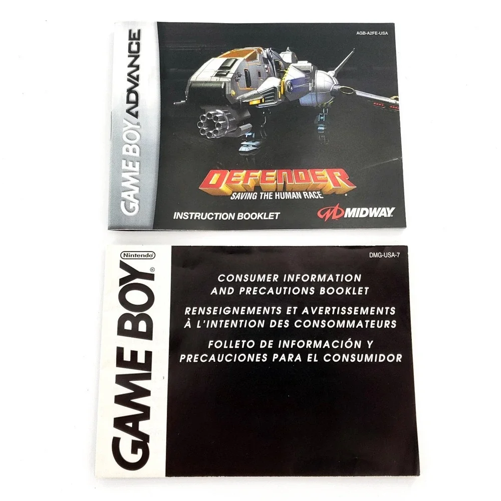 Defender (Nintendo Game Boy Advance, 2002) Authentic Complete Tested & Works